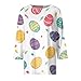 Women Tops Easter Printed Summer 3/4 Length Sleeve Blouse Fashion Vacation Shirts Dressy Casual 0 Neck T Shirt