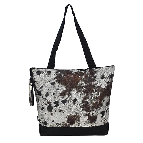 Image of NGIL Medium Top Zipper Closure Canvas Tote Bag with Attached Matching Coin Purse For Moms and Nurses