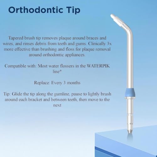 Image of Replacement Heads for Waterpik, Replacement Picks for Water Pik Water Flosser (10 Tips)