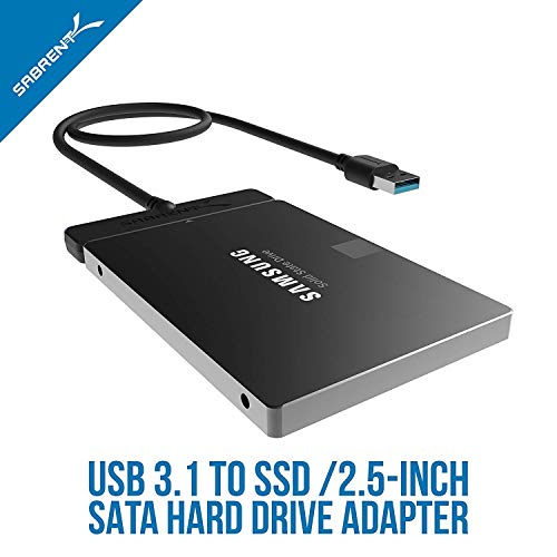 Sabrent Usb 3.1 (Type A) To Ssd / 2.5 Inch Sata Hard Drive Adapter [Optimized For Ssd, Support Uasp Sata Iii] (Ec-Ss31) #TOP5
