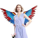 - Uso amplio: las alas de loro coloridas tienen muchos usos para todo tipo de festivales y fiestas. Es perfecto para Halloween, Mascarada, Partes Cosplay, Carnaval, Navidad, Pascua o cualquier otra parte.