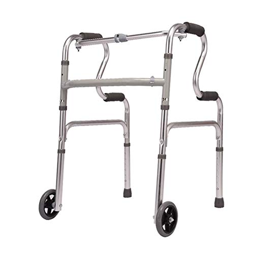 -Folding Walker, Walking Aid, Home Assisted Walking Bracket, 6 Height Adjustment, Foldable, Maximum Load 360 lbs (Size : #1) ()