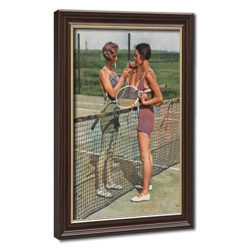 Photographie de tennis vintage pour décoration murale de bureau et salon