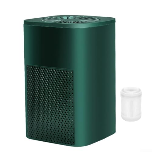 babominimer Purificador de aire portátil con filtro HEPA y eliminación de formaldehído para el hogar, la oficina y el coche, limpiador de aire USB compacto para habitaciones de hasta 20 m², blanco o