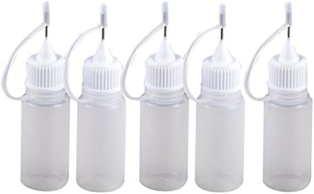 5 Pcs in Set 10ml Capacity E-liquid Oil Bottle - Clear