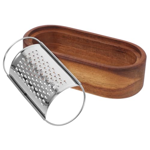Rallador multifuncional de acero inoxidable y madera LIFKOME miniatura 1