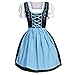 Tablier Une Jupe Robes, Honestyi Femmes Oktoberfest Costume Bavarois bière Maid Costume Performance brodé Robe Fille Dirndl taverne Robe de Chambre