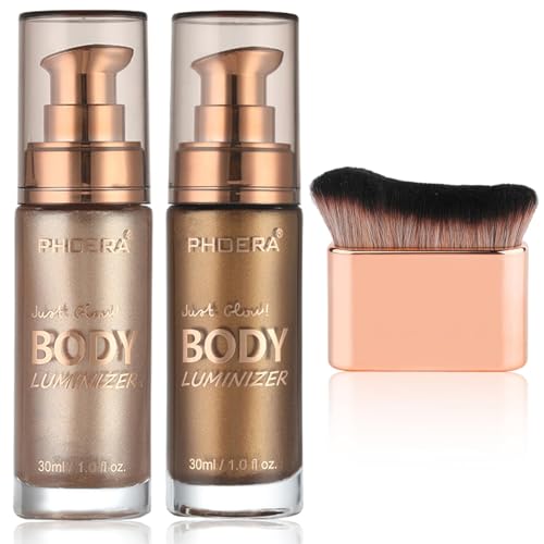 PHOERA Body Shimmer Oil,Waterproof Long Lasting Moisturizing Body...
