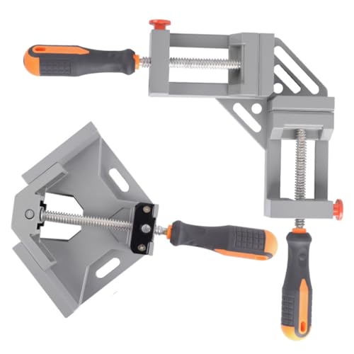 VILLCASE 1 Clamp Vise -up Easy Adjustment 90 Degree Aluminum Angle Clamp Random