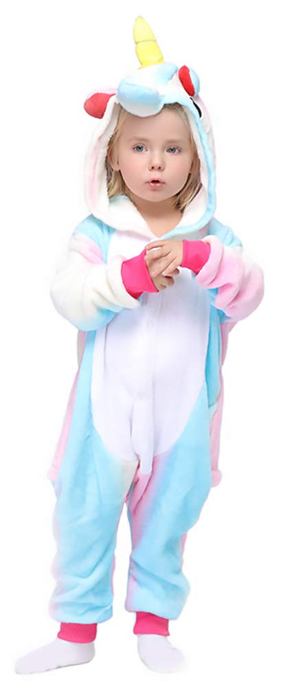 Rainbow Unicorn Onesie Pajamas Animal Costume Halloween Cosplay