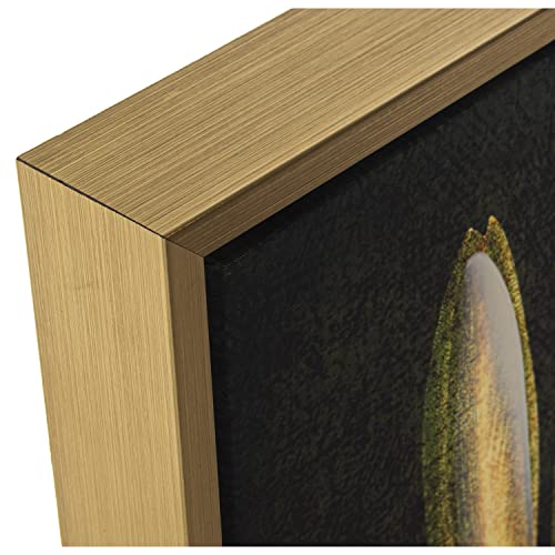 Tableau femme et fleurs cadre doré 100x140 cm rectangular DRW