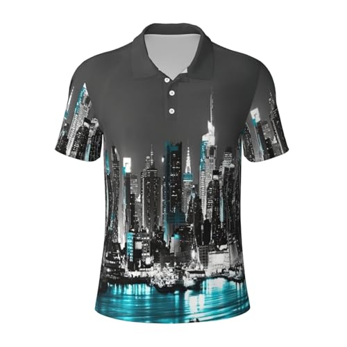 Polo respirant EdWal New York de style sportif décontracté pour le week-end