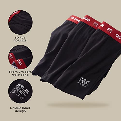 1/3-Pack Mens Boxers Briefs - Breathable Comfy Cotton Underwear Soft Boxer Trunks3