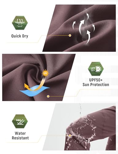 baleaf Calça feminina de mountain bike, ciclismo, caminhada, resistente à água, secagem rápida, calç