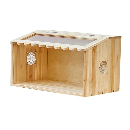 Sharplace Éleveuse pour Poussins, Accessoire en Bois, légère, Facile à Monter, Robuste, Vue panoramique, Cage d'élevage pour cailles et Poussins, Longueur 60 Cm