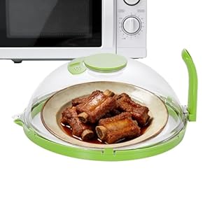 Magnetrondeksel voor levensmiddelen, spatbescherming, geventileerd, hittebestendig, magnetronhoes voor keuken, levensmiddelen, voor verwarming, stomen, fruit, groenten