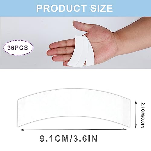 Foto von SAVITA 36St Klebeband für Perücken - Unsichtbar Wasserdicht Doppelseitiges Extra Stark zum Fixieren von Toupet (Weiss)