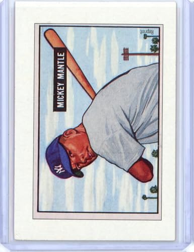 Vintage 1989 Bowman 1951 Bowman Mickey Mantle Reprint Baseball Card
