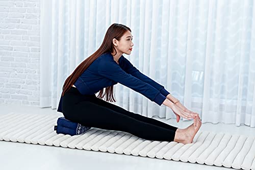 Image of Leewadee Yoga Block - Floor Cushion for Yoga Practice, Meditation Seat Cushion for Workouts Filled with Kapok