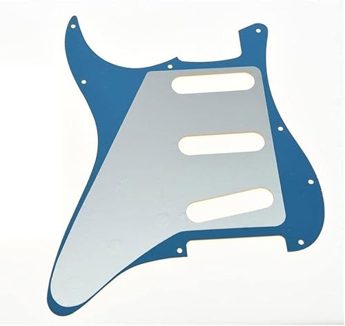 Miniatura 66 de KAISH 11 Agujero ST/Strat Estilo Pickguard SSS Pick Guard para USA/México Stratocaster/Strat Black Pearl Perla de abulón.