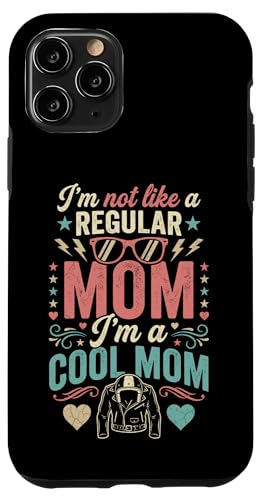 I'm Not Like A Regular Mom I'm A Cool Mom Retro Edgy �X�}�z�P�[�X iPhone 11 Pro �p