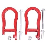ApplianPar 2Pcs Front Left Right Lower Red Tow Hooks for Silverado 1500 2007-2018, Silverado 1500 LD 2019