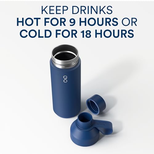 Image of Ocean Bottle|Plastic Collection Funding Reusable Water Bottle|BPA Free|100% Dishwasher Safe|Home Recyclable|Double Wall Vacuum Insulated Thermo|NFC Chip Activated|Ocean Blue| 217 X 68 Mm,500 Ml