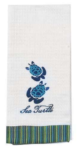 Kay Dee Designs R2508 Sea Turtle Embroidered Waffle Towel