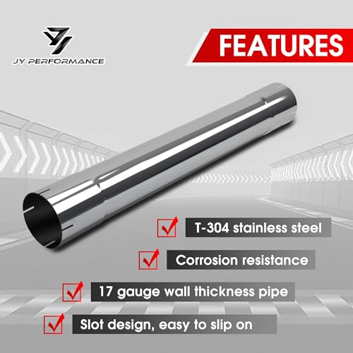 5'' Muffler Deleting Pipe with Clamp, 5 Inch Exhaust Pipe, 30" Length by JY PERFORMANCE - Used condition - Image 4