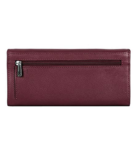 Women's RFID Blocking Leather Bifold Wallet4