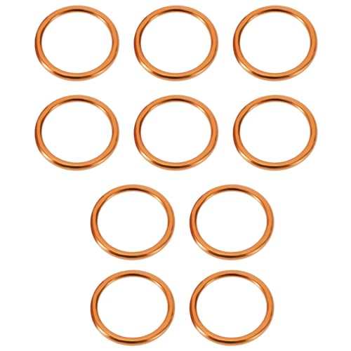 LT Easiyl 10Pcs 43mm Joints d'échappement Moto Compatible avec Honda CB 650 F 650 FA Joint Torique...