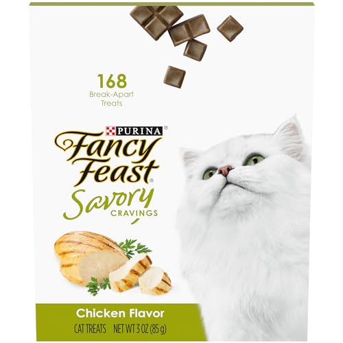 Purina Fancy Feast Limited Ingredient Cat Treats Savory Cravings Chicken Flavor - 3 oz. Box