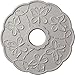 Ekena Millwork CM17TSUWF Terrones Butterfly Ceiling Medallion, 17 7/8"OD x 3 7/8"ID x 1"P, Hand-Painted Ultra Pure White