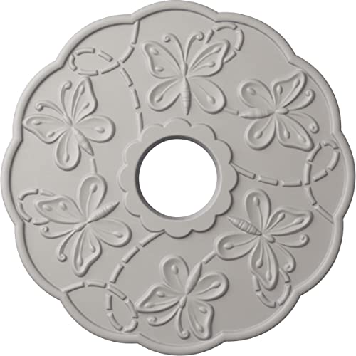 Image of Ekena Millwork CM17TSUWFDecorative Ceiling Medallions Modeled After Original Historical Patterns & Designs, Ultra Pure White