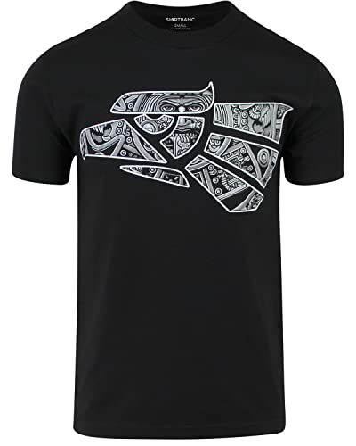 ShirtBANC Original Hecho en Mexico Aztec Calendar Eagle Shirt Mexican Eagle Tee (Aztec Calendar Eagle, L)