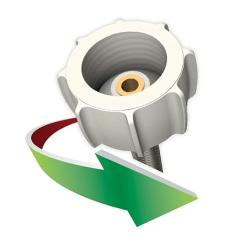 Fluidmaster B1T12Cs Click Seal Toilet Connector, Braided Stainless Steel - 3/8 Female Compression Thread X 7/8 Female Ballcock Thread, 12-Inch Length #TOP3