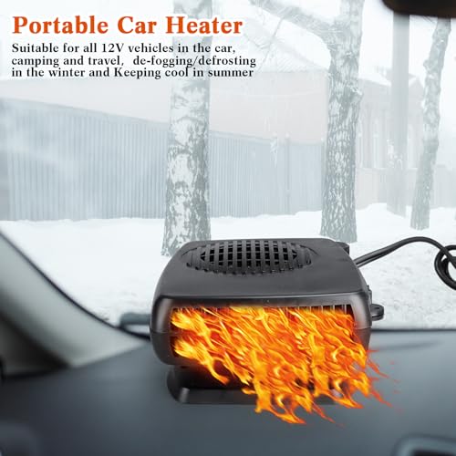 Therwen GFA-THERWEN-1738 3 Pcs Portable Car Heater 150W 12V Car Heater Plug In Cigarette Lighter Defroster thumb #6