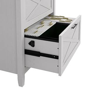Bush furniture key west lateral file cabinet modern farmhouse 2 drawer file cabinet for home office  urban country home decor