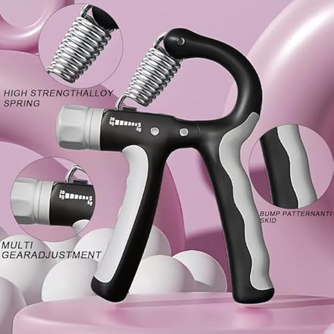 Hand Grip Trainer for Kids and Teens Adjustable Resistance, 11.02-44.09 lbs (5-20 kg) Forearm Hand Grip Trainer for Muscle Building, Stress Relief