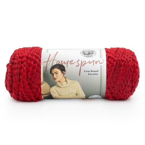Image of Lion Brand Yarn Homespun 790-375 Candy Apple