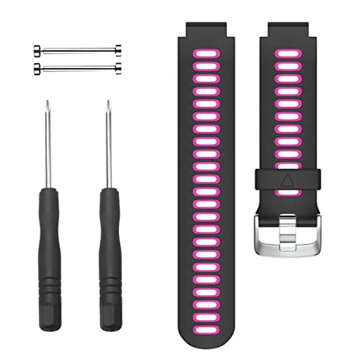 Correa de banda de vigilancia de silicona suave para Garmin Forerunner 735xt 220 230 235 620 630 735xt Pulsera de la banda de reloj de reemplazo de relojes inteligentes