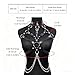 bondage harness，Women's Body Harness Belt Caged Harness Lingerie Set Gothic Punk Leather Adjustable Chest Leg Garter Bondage Strap Set for Ladies, BDSM SM Cosplay Costume Clubwear Accessories