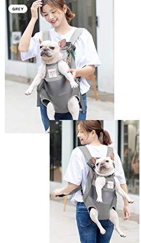 Jranter Dog Carrier Backpack - Legs Out Front-Facing Pet Carrier Backpack for Small Medium Large Dogs, Airline Approved Hands-Free Cat Travel Bag for Walking Hiking Bike and Motorcycle