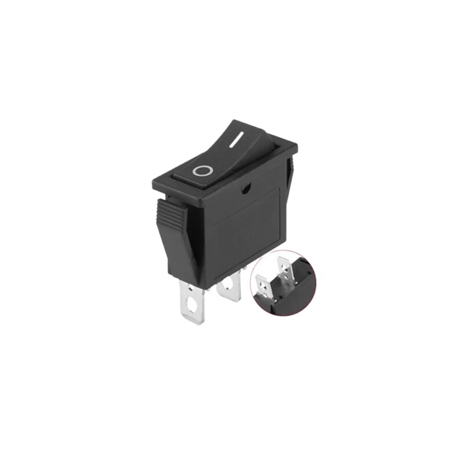 FJSAYDYW 1PCS 15A 250V/20A 125V AC rocker KCD3(KCD3-101 Black)