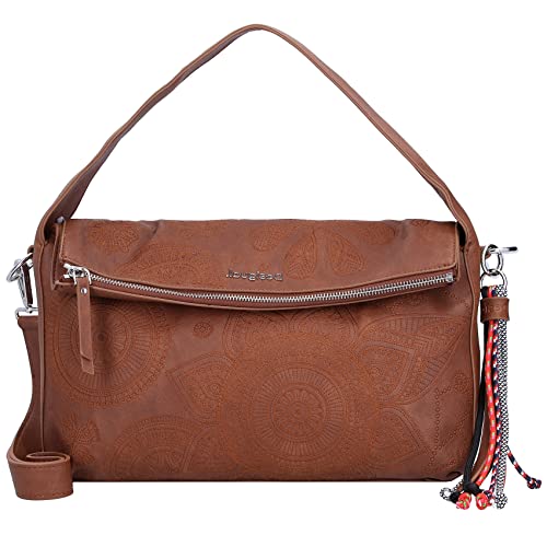 Desigual Femme Bols_deja Vu Narbonne Fla Sac main, Marron, Taille unique EU