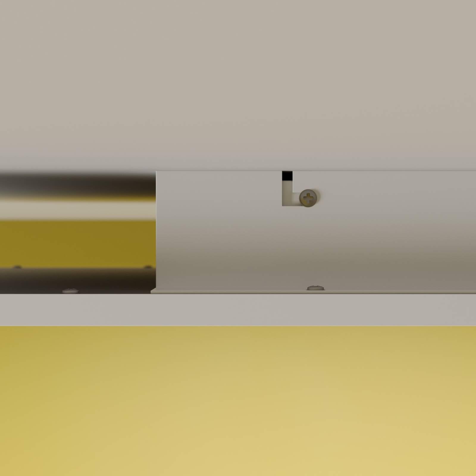 Lindby LED Lámpara de techo Luay (Moderno) en Blanco hecho Plástico e.o. para Cocina (1 llama, lámpara, plafón