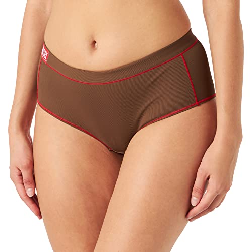 Diesel Ufpn-tomkys-c Ropa Interior a la Cadera, Marrón (714-0sfam), L para Mujer