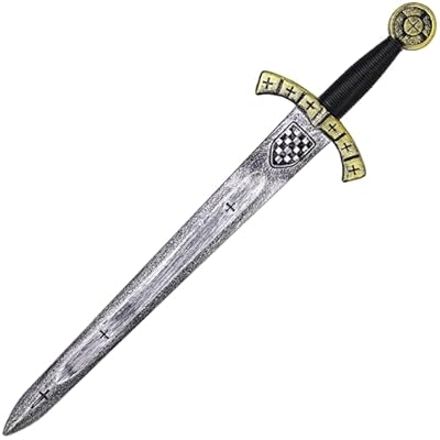 Vifcotlyp Espada de juguete de caballero de 61 cm, espada romana medieval de plástico, accesorios de disfraz de guerrero para Halloween, cosplay, oro | Ya disponible en tu tienda friki favorita! En mundofriki.es! Vifcotlyp Espada de juguete de caballero de 61 cm, espada romana medieval de plástico, accesorios de disfraz de guerrero para Halloween, cosplay, oro | Ya disponible en tu tienda friki favorita! En mundofriki.es!