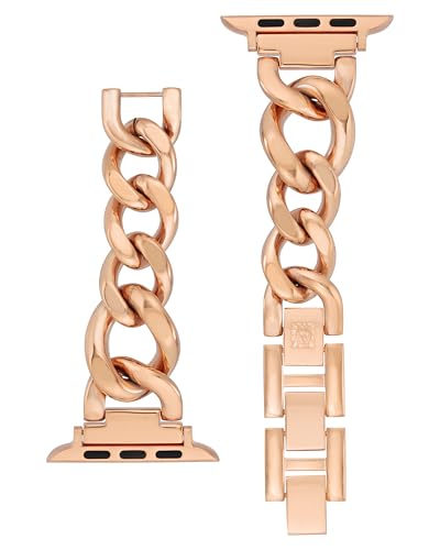 Image of Anne Klein Fashion Chain Bracelet for Apple Watch, Secure, Adjustable, Apple Watch Replacement Band, Fits Most Wrists