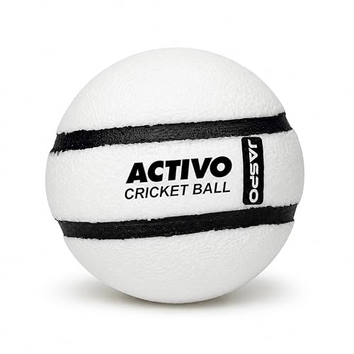 Image of jaspo Activo Air Core Indoor Cricket Ball |PU Material |Hollow Aircore Design |Soft Impact Play | 75g Lightweight |Safe for Indoor Cricket |Non-Toxic Build |Comfortable Grip |Durable & Kids-Friendly
